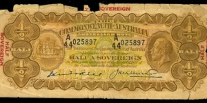 1927 10 Shilling note. Has 