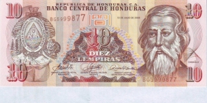  10 Lempiras Banknote