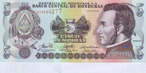  5 Lempiras Banknote