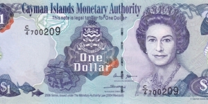 Cayman Islands P33a (1 dollar 2006) Banknote