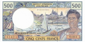 French Pacific Territories P1e (500 francs ND 2003) Banknote