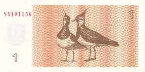 Lithuania P39 (1 talonas 1992) Banknote