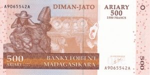 Madagascar P88 (500 ariary 2004) Banknote