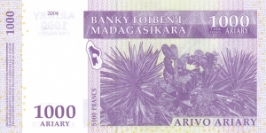 Banknote from Madagascar