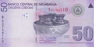 Nicaragua P203 (50 cordobas 2007) Banknote