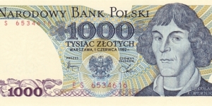 Poland P146c (1000 zlotych 1/6-1982) Banknote