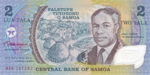 Samoa P31e (2 tala ND 1990) Polymer Banknote