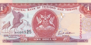 Trinidad and Tobago P41b (1 dollar 2002) Banknote