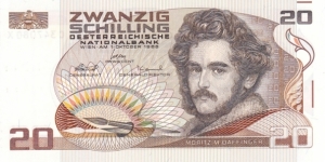 Austria P148 (20 schilling 1/10-1986) Banknote