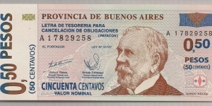 Argentina 50 Centavos Regional 1985-02 Ps2309. Banknote