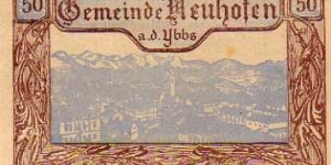 *NOTGELD*__50 Heller__pk# NL__30.12.1920__Neuhofen  Banknote