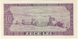 10 Lei Socialist Republic of Romania 1966 Banknote