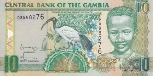 Gambia P26 (10 dalasis ND 2006) Banknote