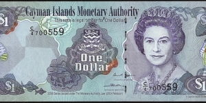 Cayman Islands 2006 1 Dollar. Banknote