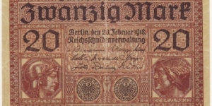 20 Mark(German Empire 1918) Banknote