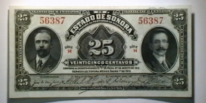 Mexico.rev  1915 10 Centavos Sonora cat 1069  Banknote