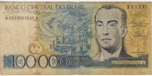 100.000 Cruzeiros(1985) Banknote