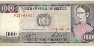 1000 Pesos Banknote