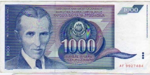 1000 Dinara__pk# 110 Banknote