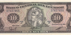 10 SUCRES Banknote