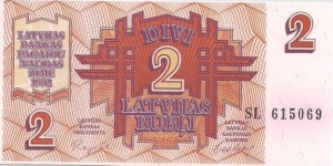 2 RUBLI Banknote