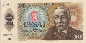 10 KORUN , Czechoslovakia  Banknote