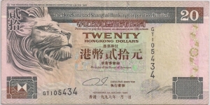 20 Dollars  Banknote