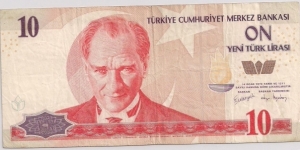 10 Liras Banknote
