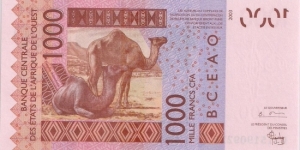 Banknote from Burkina Faso