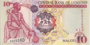 10 MALOTI Banknote