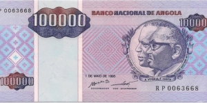 100000 KWANZA Banknote