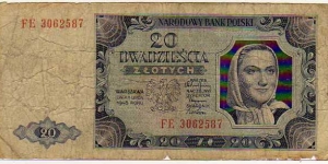 20 Zlotych__pk# 137__01.07.1948 Banknote
