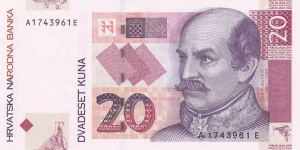 Croatia P39 (20 kuna 7/3-2001) Banknote