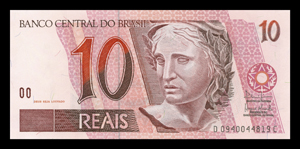 Brazil, 10 Reais, ND(2003), P245Af Banknote