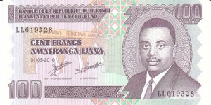 Burundi 100 Francs. Banknote for SELL. SELL PRICE IS: $1.0 Banknote