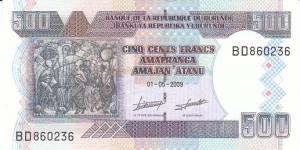 Burundi 500 Francs. Banknote for SELL. SELL PRICE IS: $2.5 Banknote