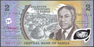 Western Samoa N.D. 2 Tala. Banknote