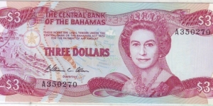 3 DOLLAR Banknote