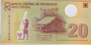 NICARAGUA : 20 CORDOBAS Banknote