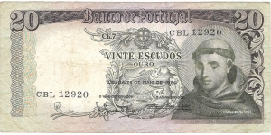 20 Escudos(1964) Banknote
