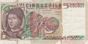 Italy P105b (5000 lire 3/11-1982) Banknote