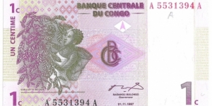 1 Centime Banknote