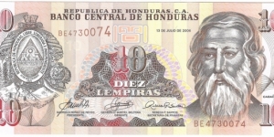 10 Lempiras Banknote