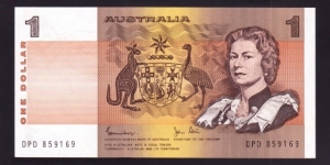 Australia 1983 P-42d 1 Dollar Banknote