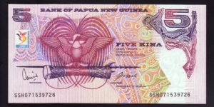 Papua New Guinea 2007 P-NEW 5 Kina Banknote