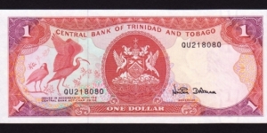 Trinidad & Tobago 1985 P-36d 1 Dollar Banknote