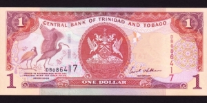 Trinidad & Tobago 2002 P-41b 1 Dollar Banknote