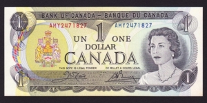 Canada 1973 P-85c 1 Dollar Banknote