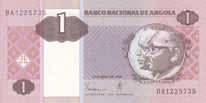 Angola P143 (1 kwanza Oct-1999) Banknote