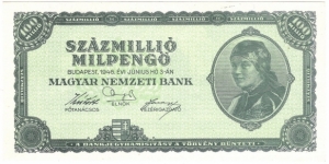 100.000.000 Milpengo(1946) Banknote